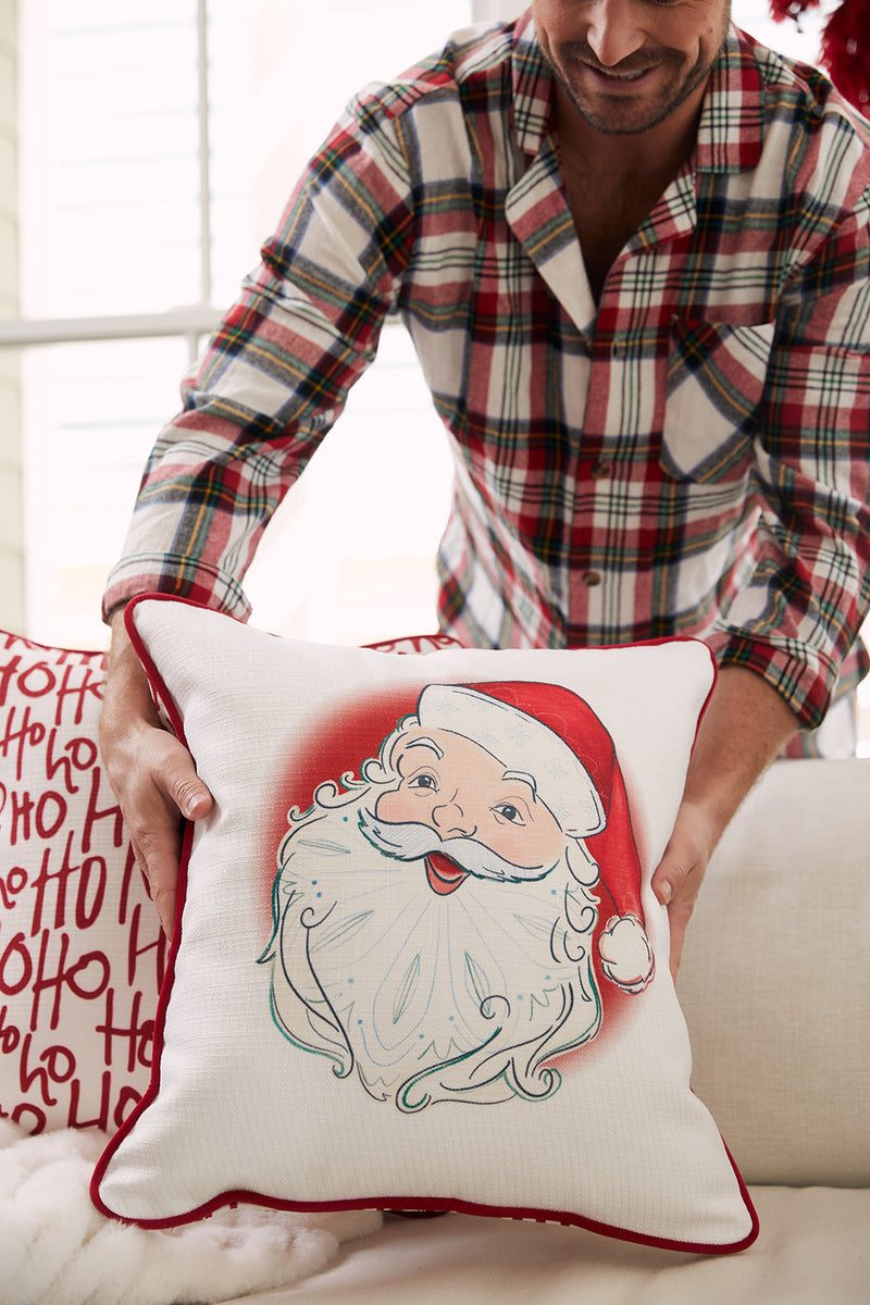 Santa Christmas Pillow with Insert