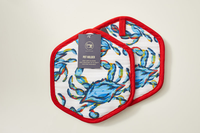 Crab Craze, Pot Holder – Sewing Down South