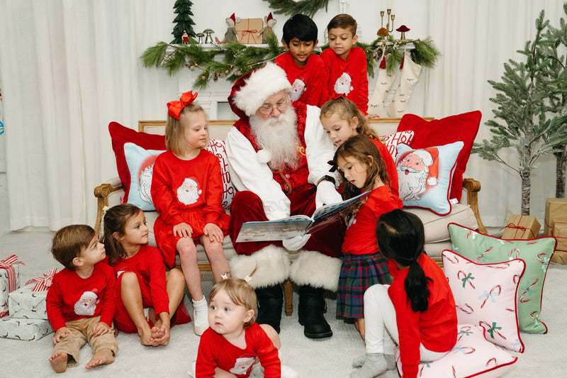 Children's Green Candy Cane Pillow