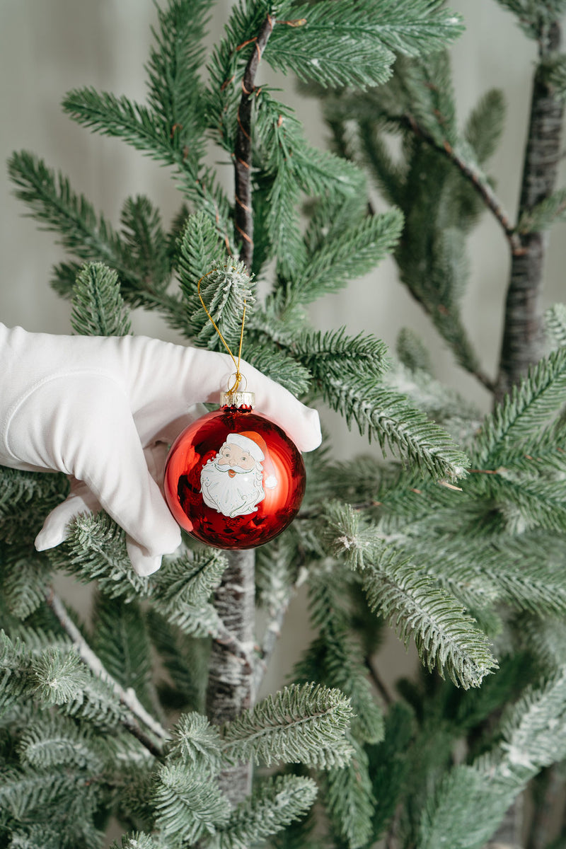 Santa Globe Ornaments (2 or 4 pack)