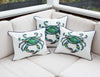 Crab Craze Beach Towel + Outdoor King Crab Lumbar Pillow Bundle