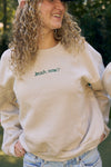 Yeah, Sew? Embroidered Cropped Sweatshirt