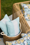 Butterfly Stripe Lumbar Outdoor Pillow