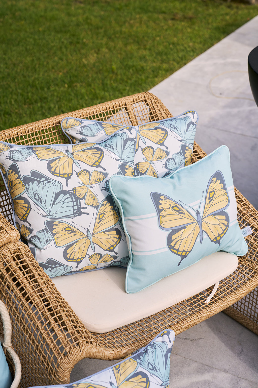Butterfly Scatter Outdoor Pillow