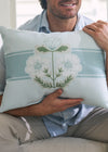 Bee & Florals Collection: Victorian Floral Stripe Lumbar Pillow