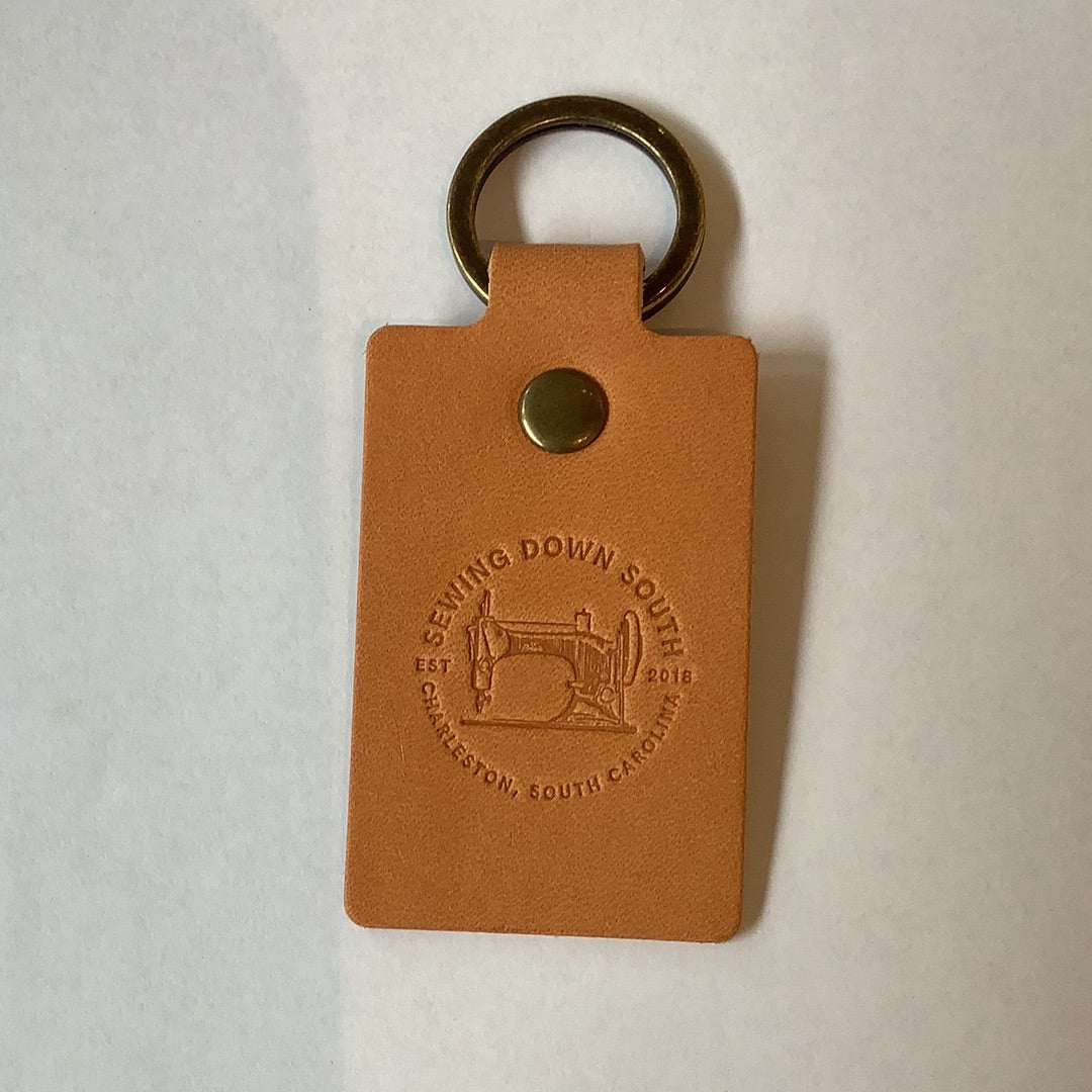 SDS leather keychain- Natural – Sewing Down South